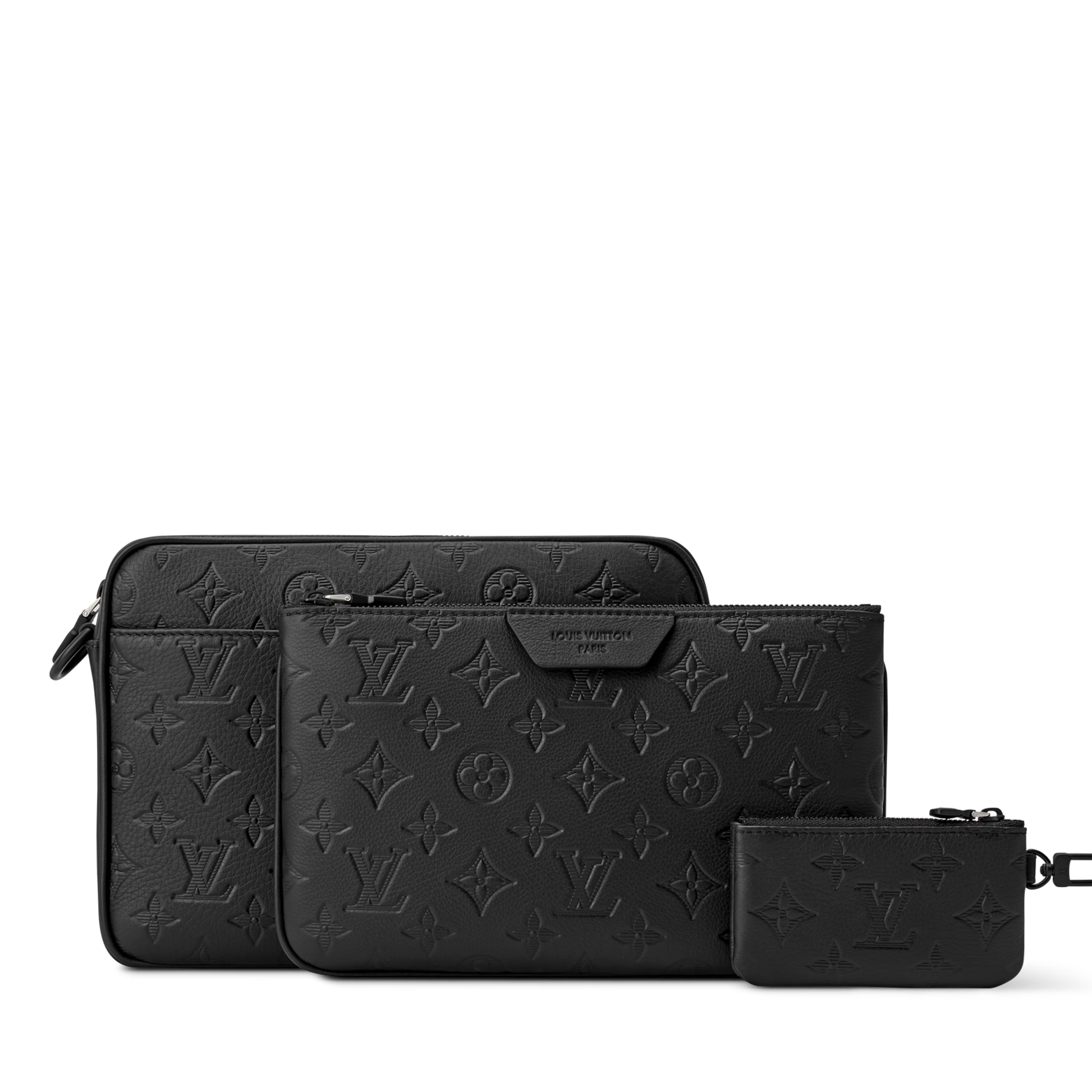 Louis Vuitton Monogram Shadow Trio Messenger Bag – Black