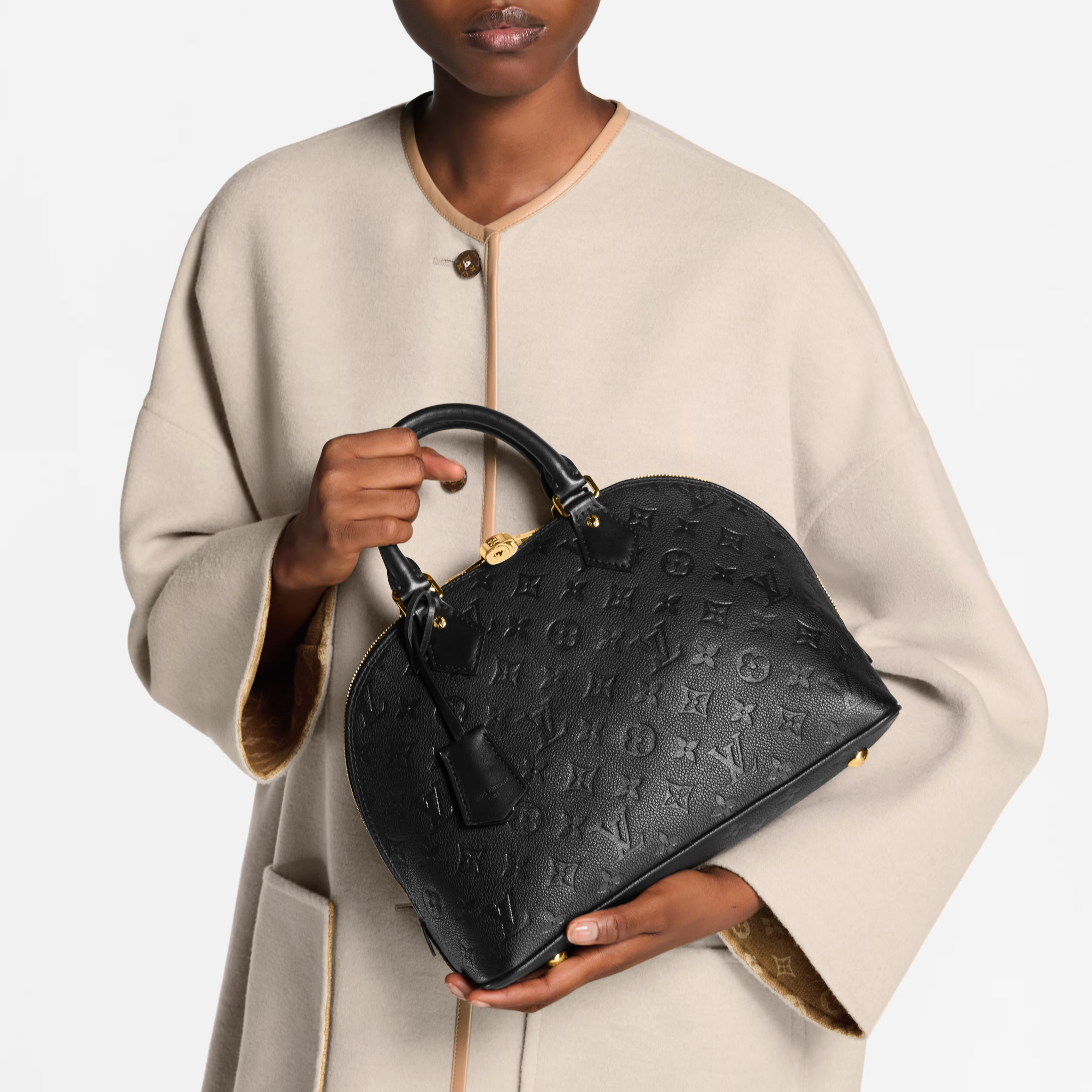 Louis Vuitton Monogram Empreinte Alma PM Handbag – Black