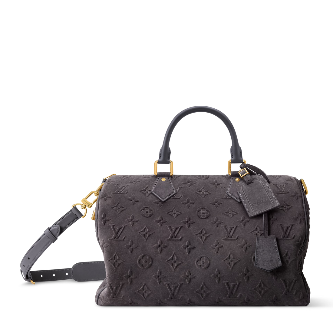 Louis Vuitton Autres Cuirs Monogram Speedy P9 Bandoulière 40 Duffle Bag – Gray
