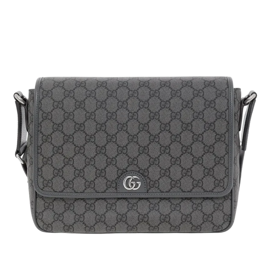 Gucci GG Supreme Canvas Medium Ophidia Messenger Bag – Grey