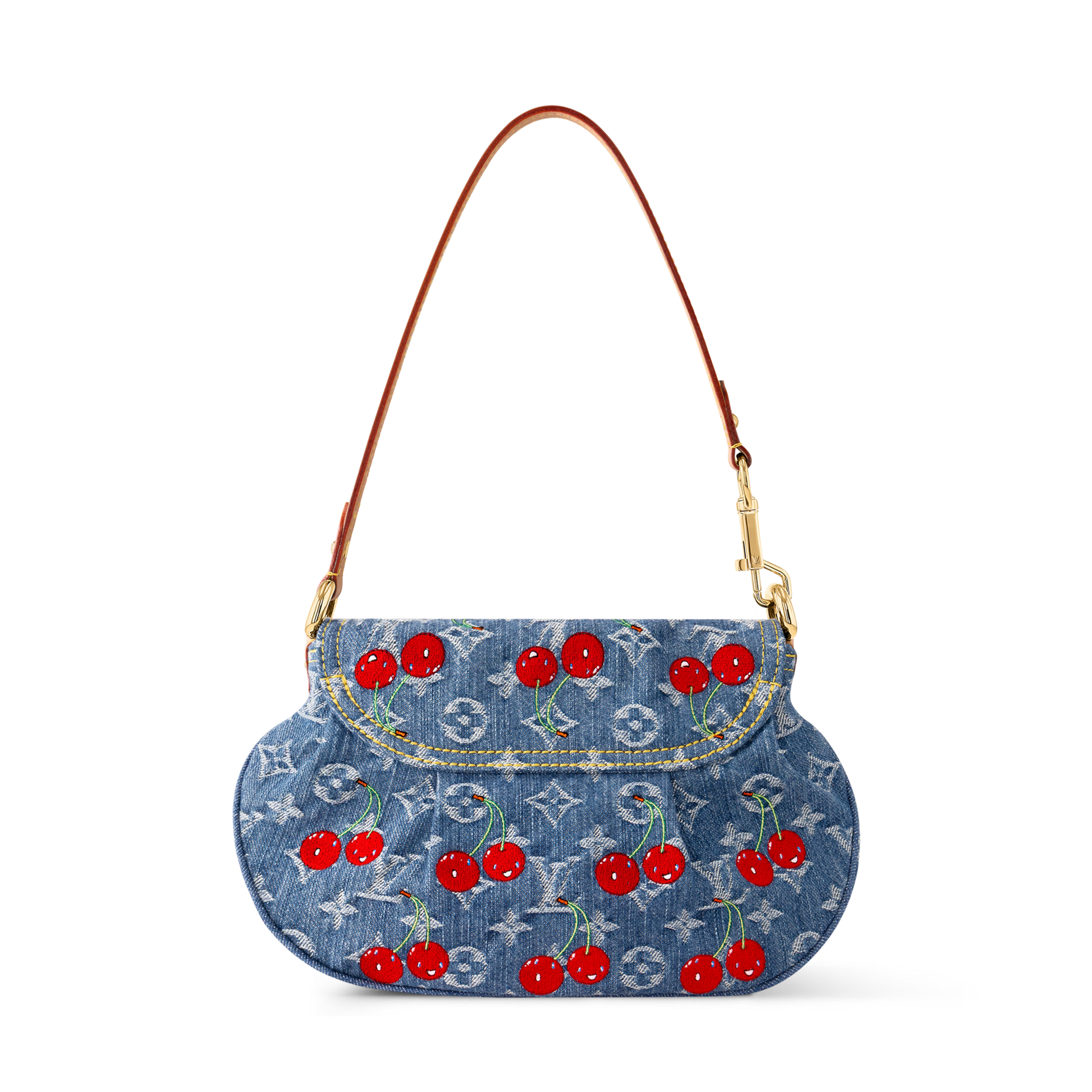 Louis Vuitton LV x TM Monogram Cherry Denim Sunset Shoulder Bag – Blue