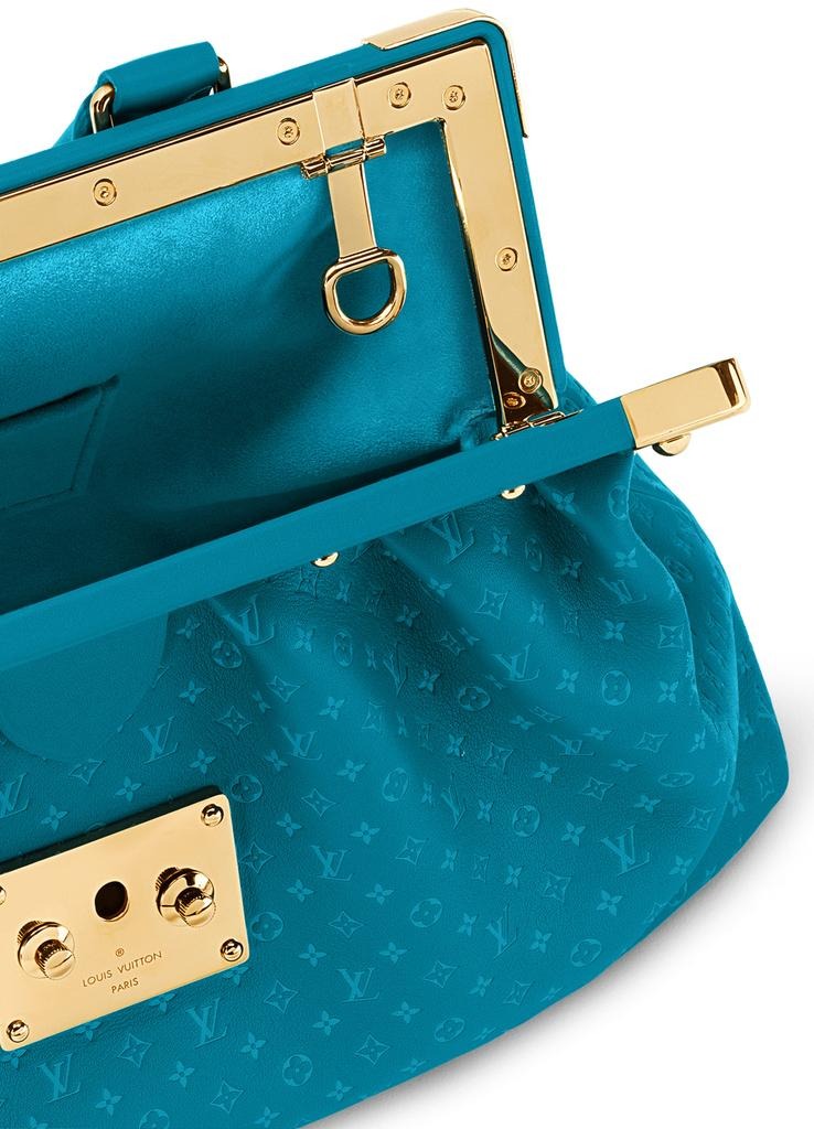 Louis Vuitton Calfskin Monogram Clutch Bag – Blue