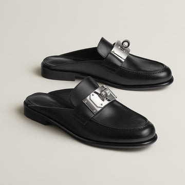 Hermes Lota Mules - Black