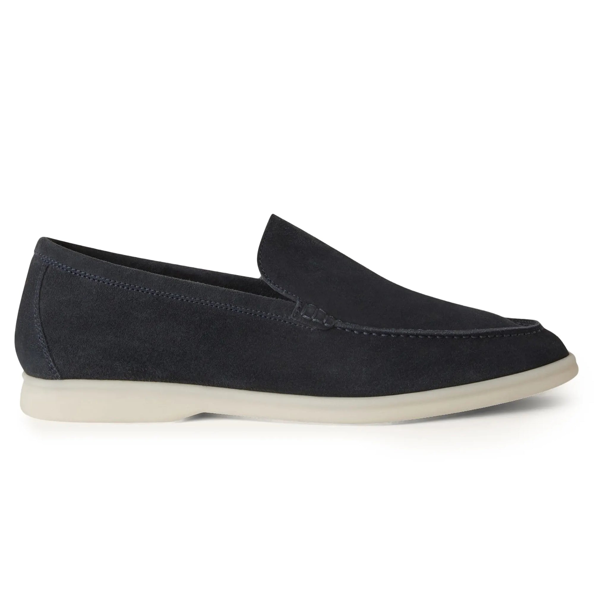 Loro Piana Summer Walk Suede Loafers - Classic Blue (178)