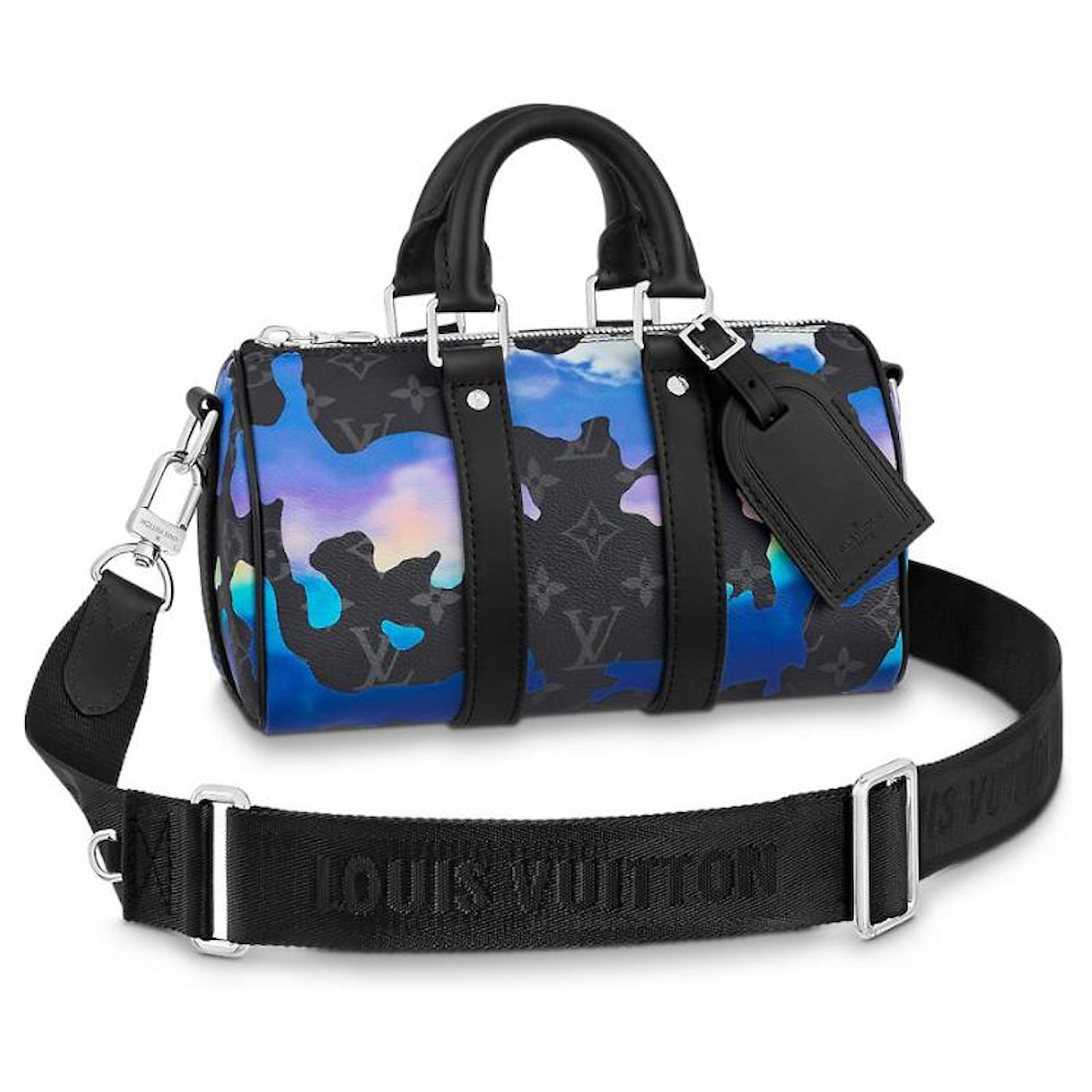 Louis Vuitton Monogram Eclipse Keepall Bandoulière 25 Handbag - Sunrise