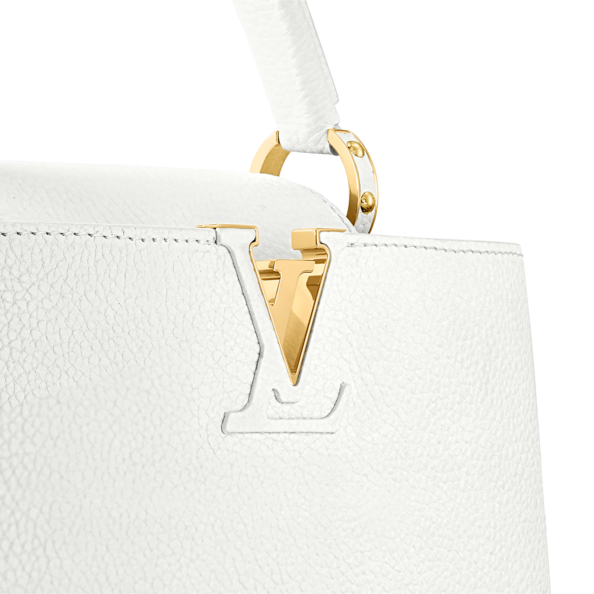 Louis Vuitton Capucines BB Taurillon Handbag – Snow White