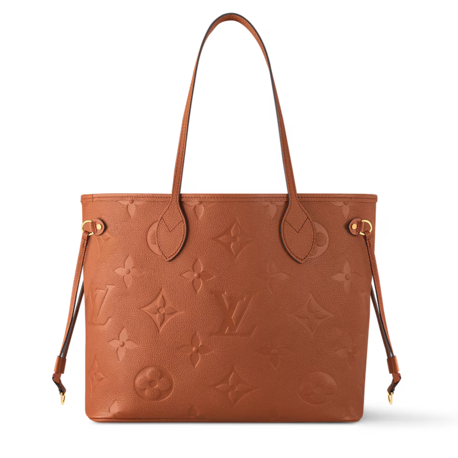 Louis Vuitton Empreinte Monogram Giant Neverfull MM Tote Bag - Cognac