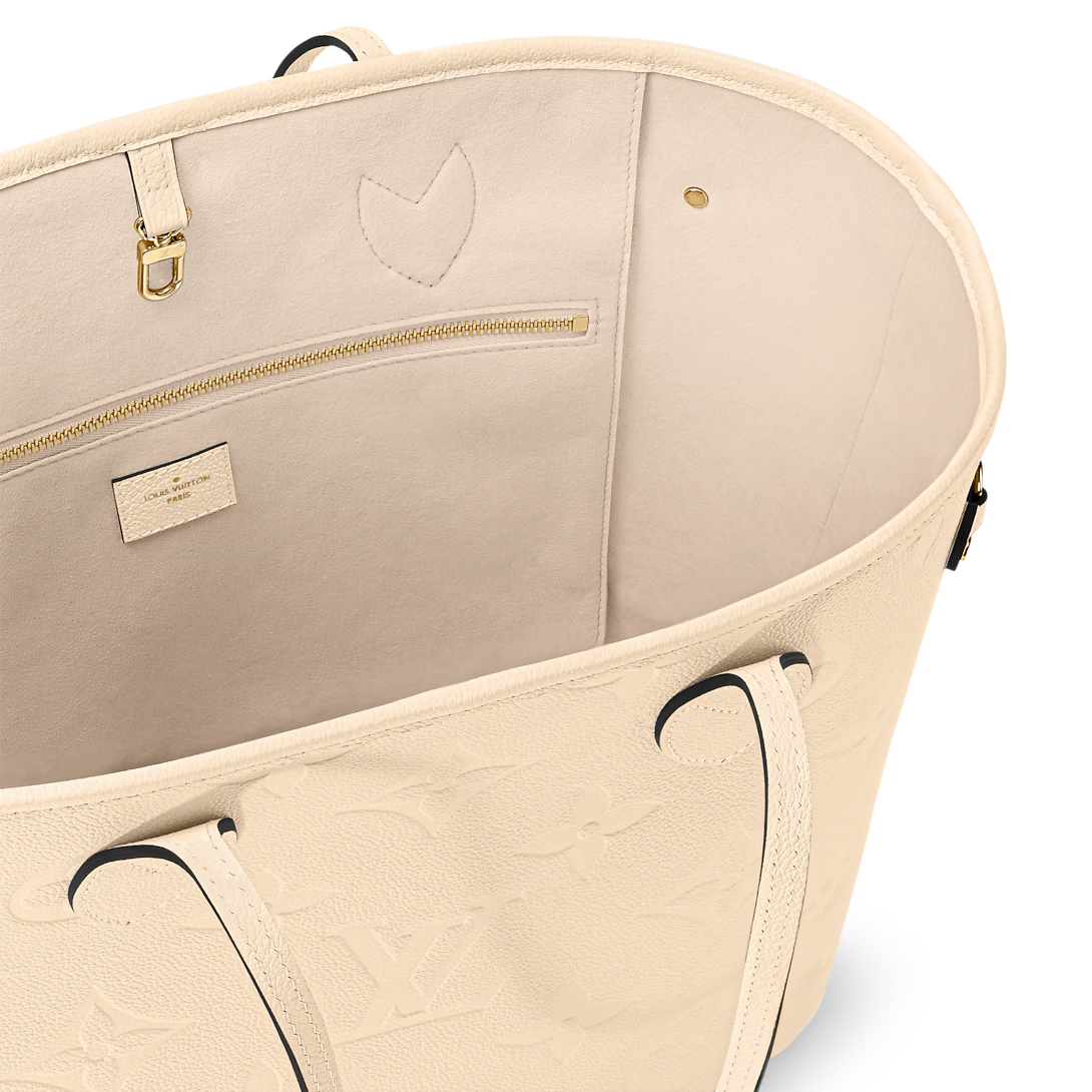 Louis Vuitton Neverfull MM Tote Bag - Cream