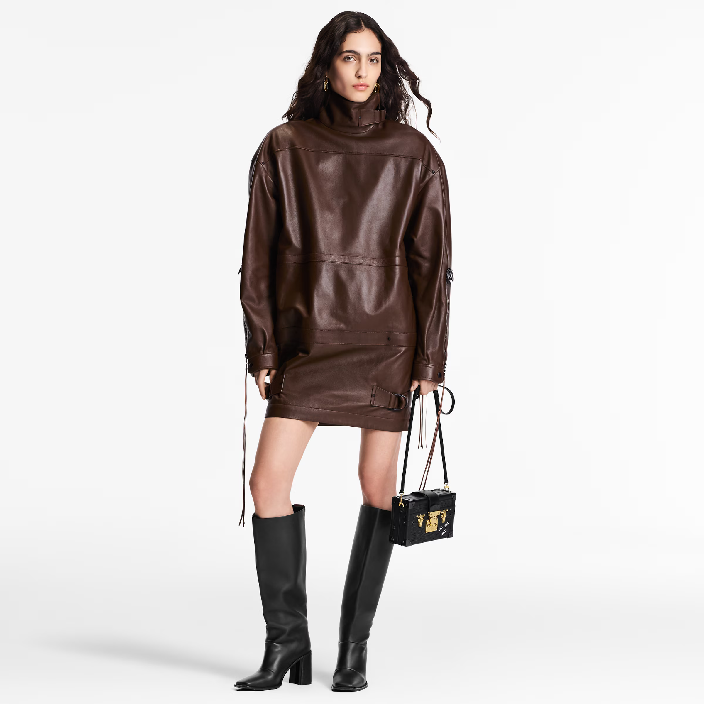 Louis Vuitton Petite Malle Handbag - Black