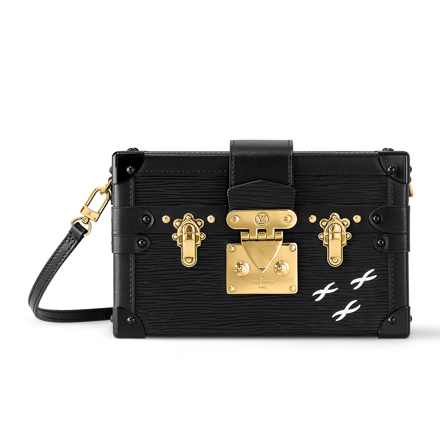 Louis Vuitton Petite Malle Handbag - Black