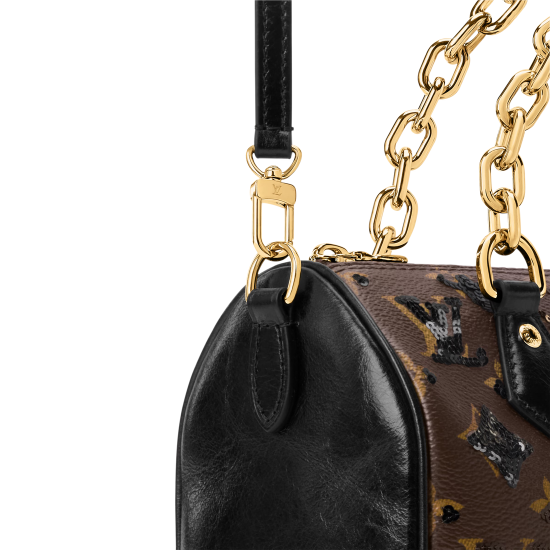 Louis Vuitton Monogram Sequins Speedy Bandoulière 20 Handbag – Brown