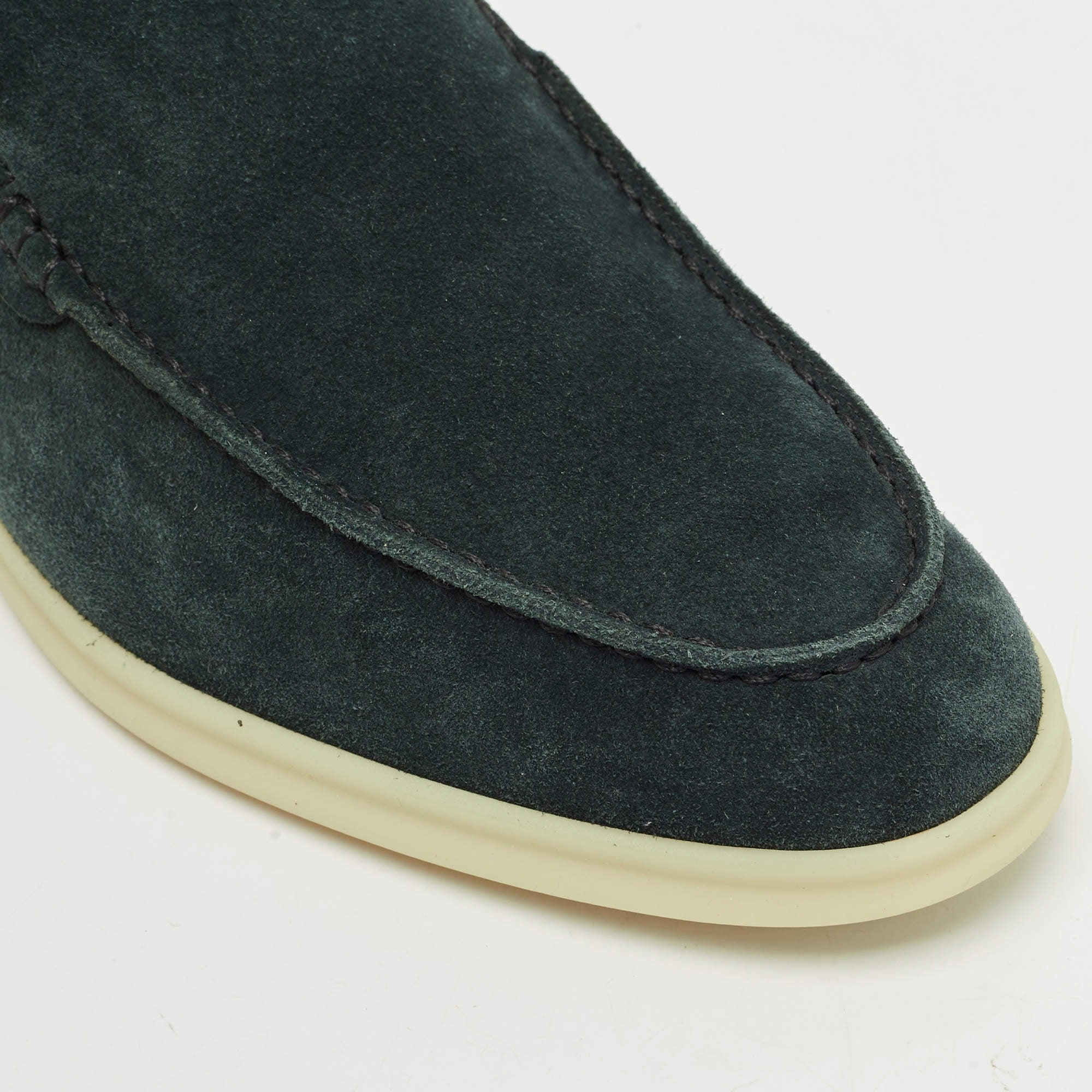 Loro Piana Babouche Walk The Spirit of Elegance® Loafer – Dark Green