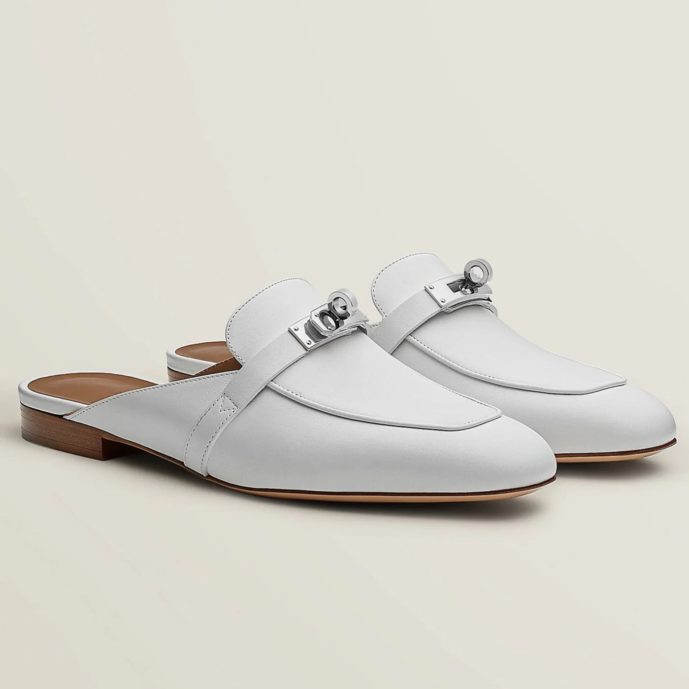 Hermes Oz Mule - Blanc