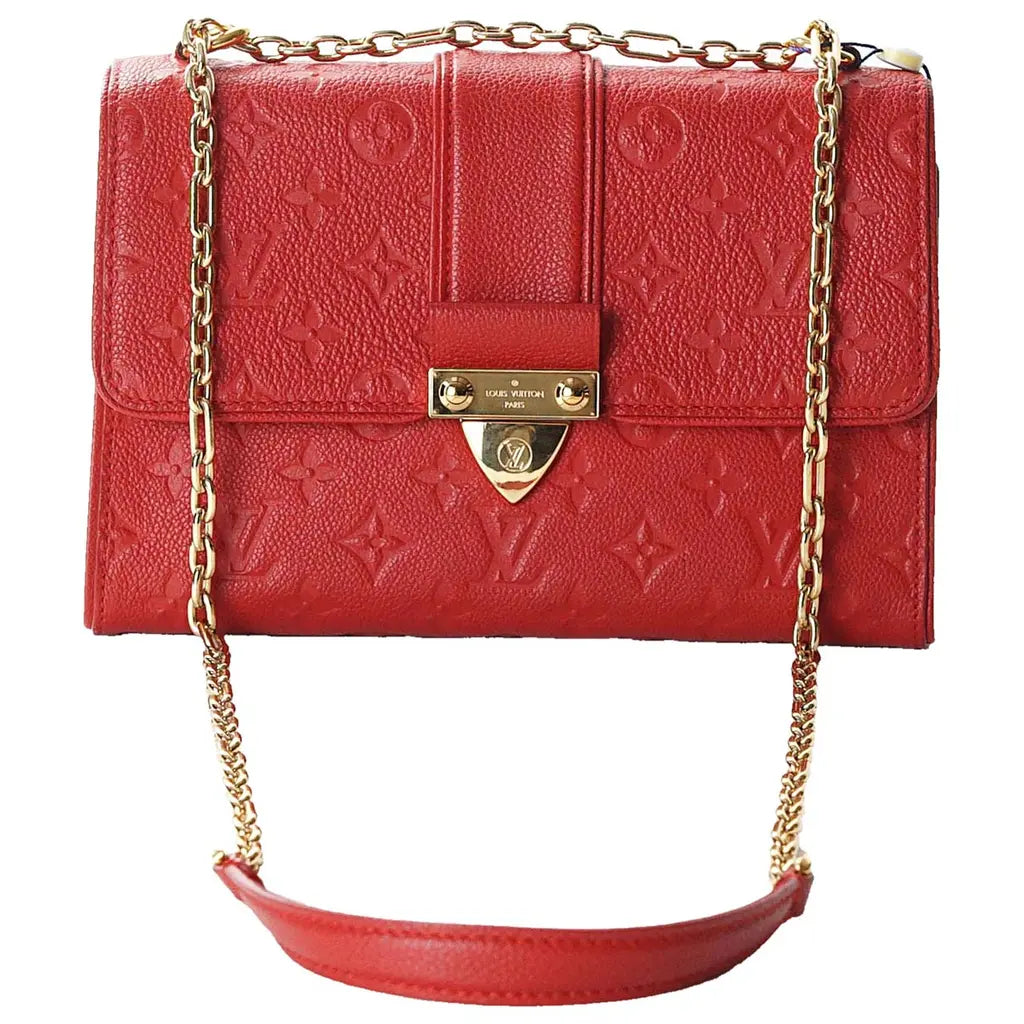 Louis Vuitton Monogram Empreinte Saint Sulpice PM Handbag - Cherry