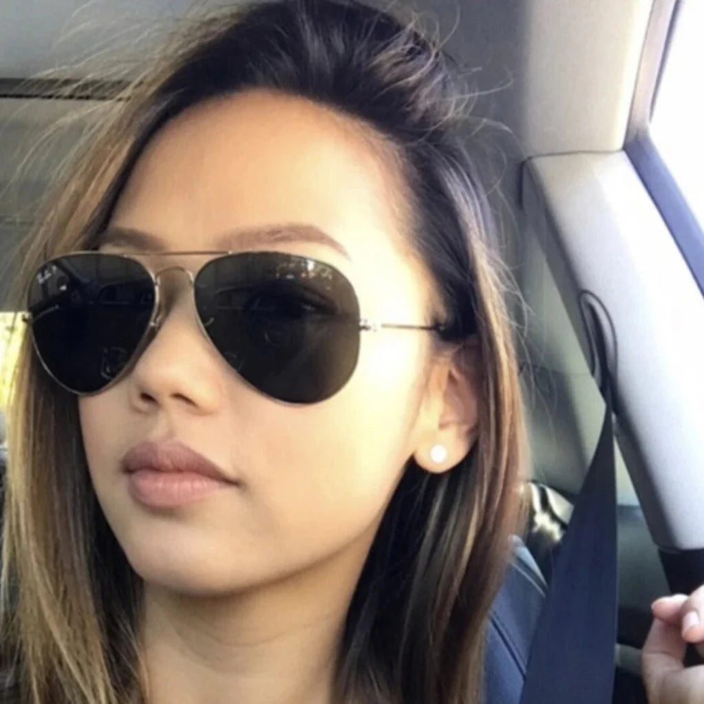 Ray Ban Aviator Classic RB3025 002/58 Black Frame Sunglasses