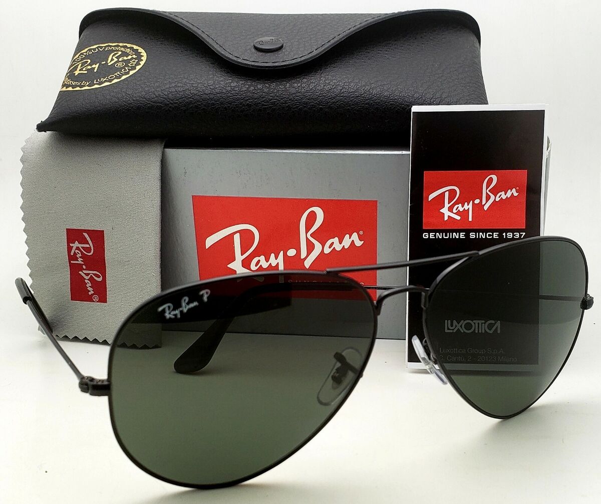 Ray Ban Aviator Classic RB3025 002/58 Black Frame Sunglasses