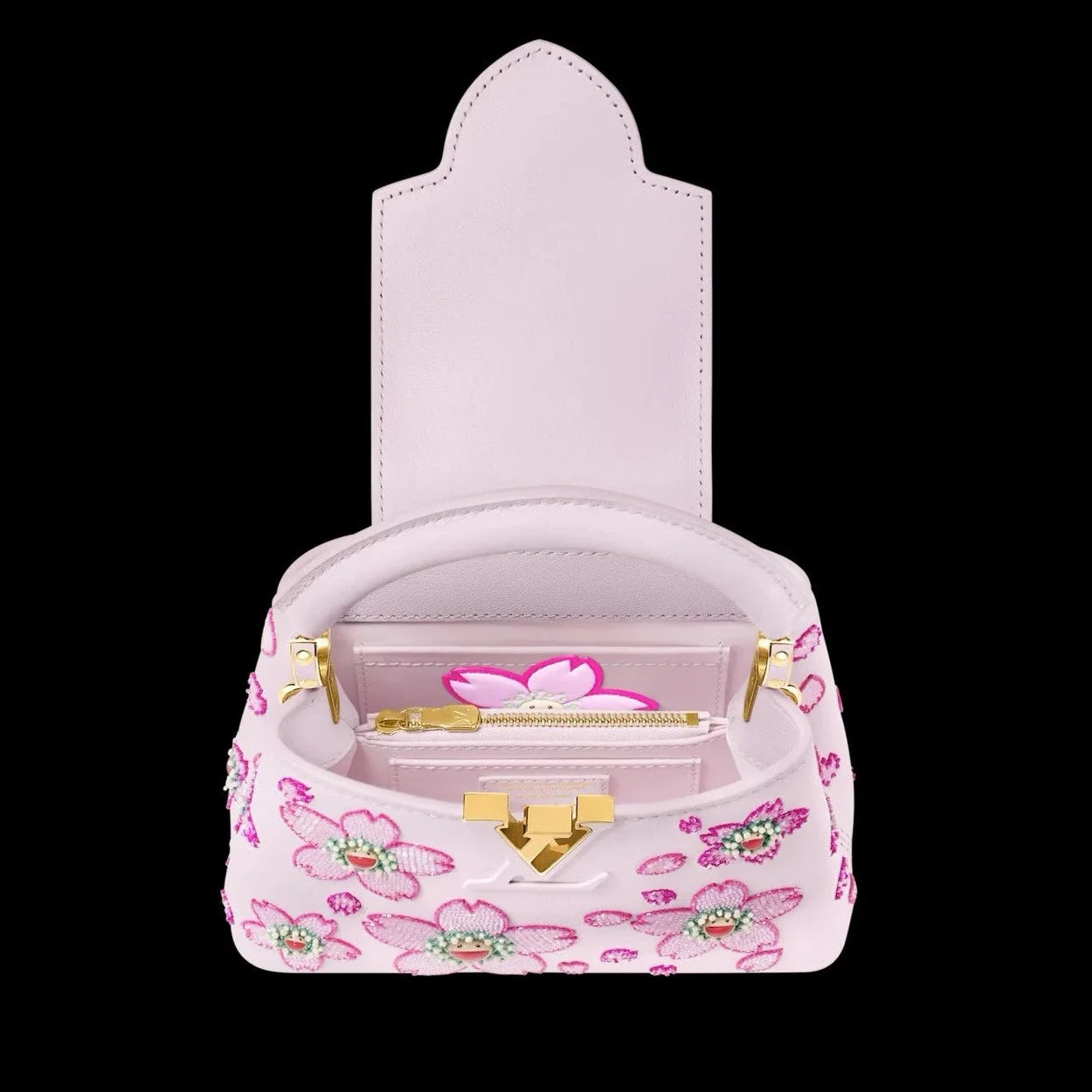 Louis Vuitton x Takashi Murakami Capucines Mini Handbag – Pink